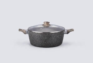 Modern 8-Piece New Marble Design Ceramic Coating Nonstick Frying Pan for Household Use Luxury Forged Cookware Set