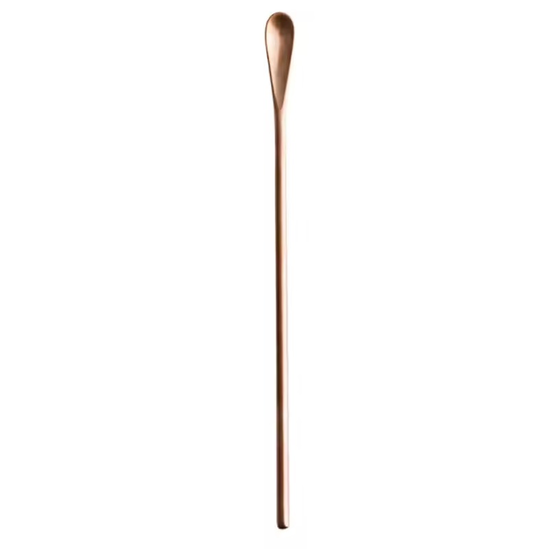 Japanese Unique 304 Stainless Steel PVD Inox Sugar Stirring Gift Spoon Long Handle Narrow Dessert Coffee Scoop
