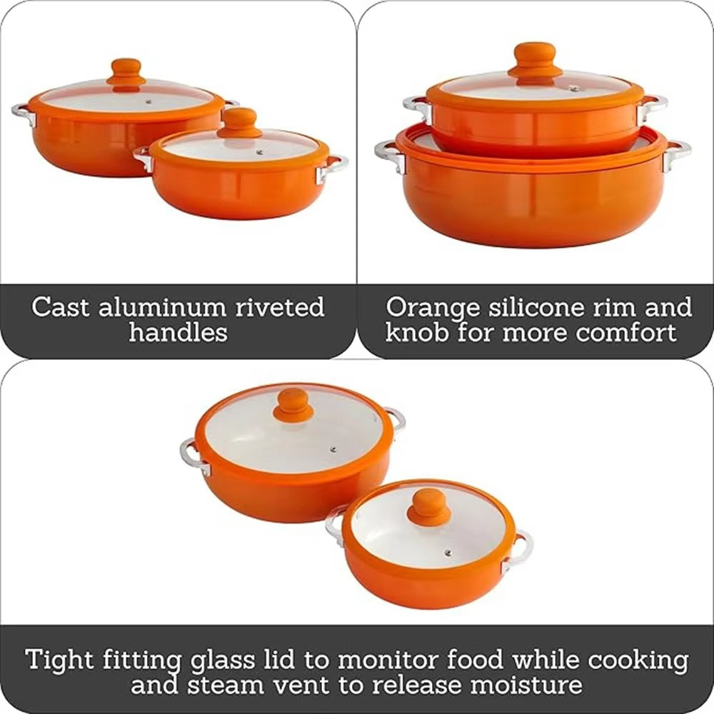 Large Capacity High Quality Aluminum Soup Pot with Stainless Steel Handle
