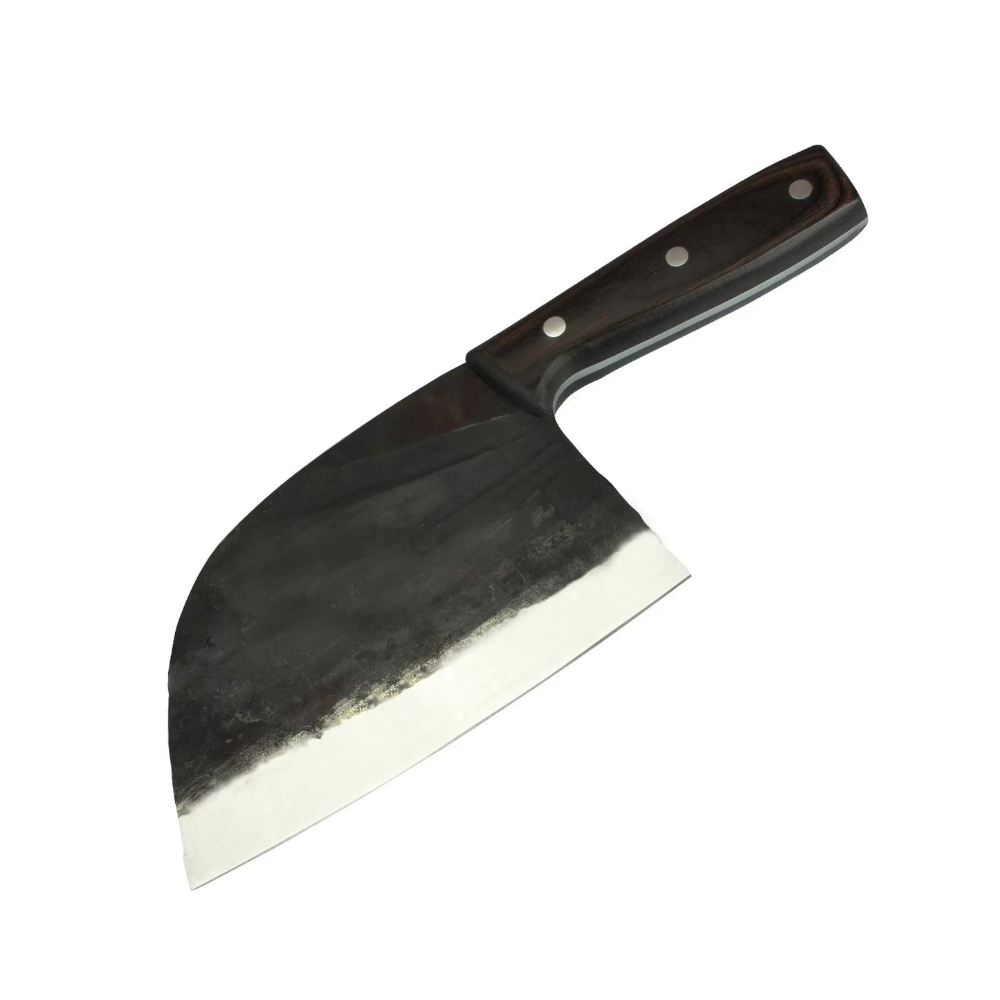 Manufacturers Knives Big Boning Butcher Handmade Hammered Forged Kitchen Chef Knife Set with Leather Cover Sheath Scabbard