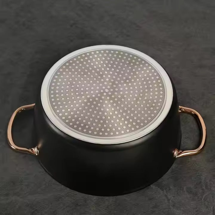Indulge in Opulence: Ultra - Premium Aluminum Casserole Set with Induction - Ready Base and Effortless Nonstick Ceramic Finish