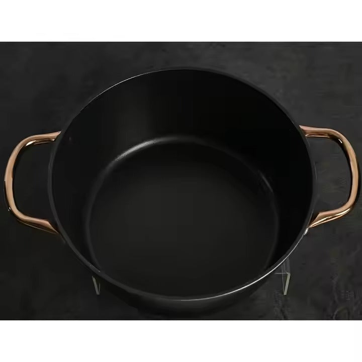 Indulge in Opulence: Ultra - Premium Aluminum Casserole Set with Induction - Ready Base and Effortless Nonstick Ceramic Finish
