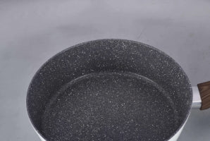 10-Piece Classic White Nonstick Ceramic Aluminium Marble Coating High Electric/Gas Fry Pan Soup Pots Home Cookware Set