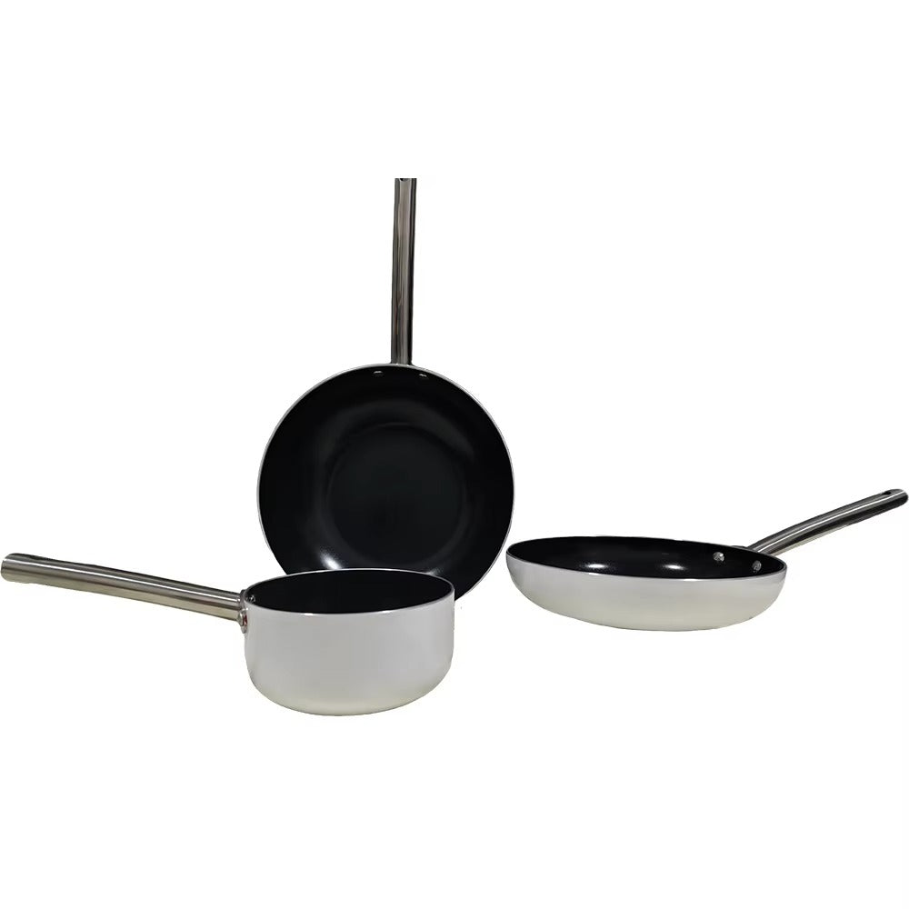 Classic Eco-Friendly Ceramic Coating Nonstick Aluminum Cookware Set Pots and Pans for Kitchen Use
