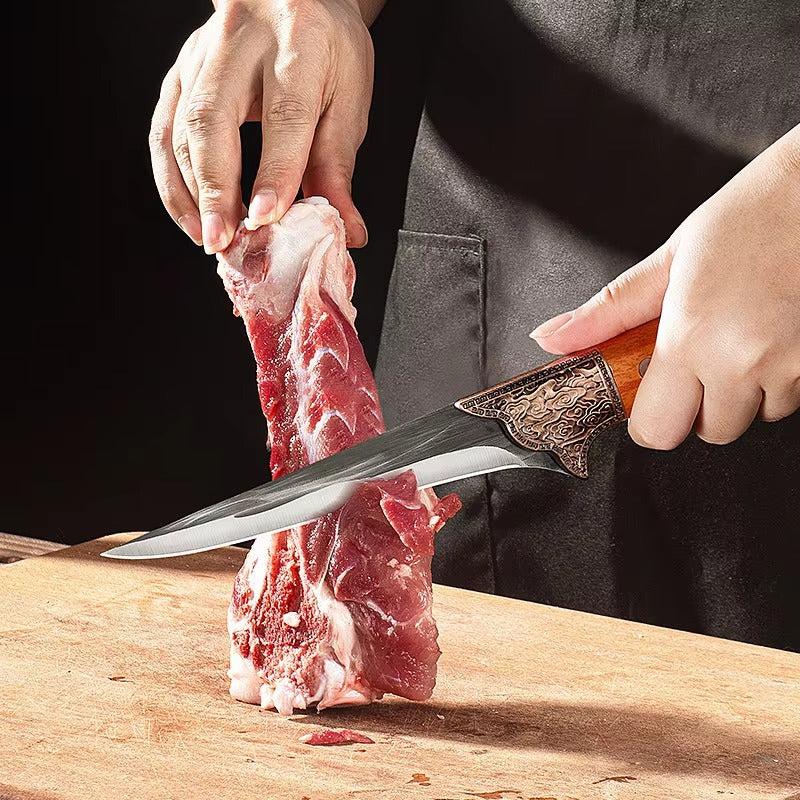 Multi Functional Specialized Pig Sheep Slaughtering Meat Cutting Bone Removal Knife Slaughtering Blade Skinning Knife