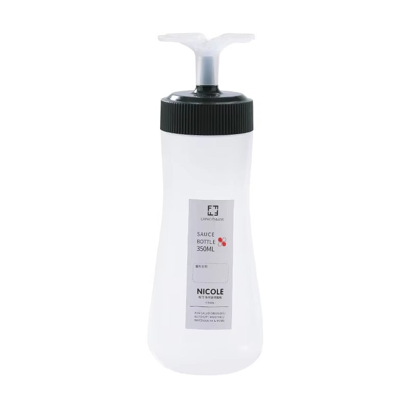 Kitchen Seasoning Bottle Creative Squeeze Flower Salad Dressing Storage Bottle Five Hole Honey Inverted Squeeze Sauce Bottle