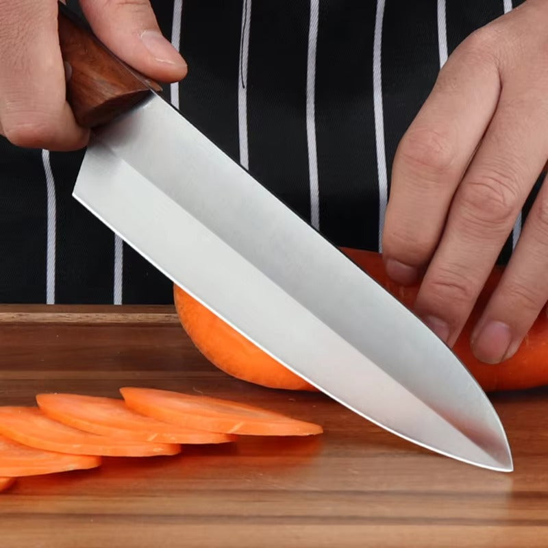 8 Inches Cheap Price Blanks Japanese Wood Stand Chopper Chopping Table Cutting Cleaver Stainless Steel Kitchen Chef Knife