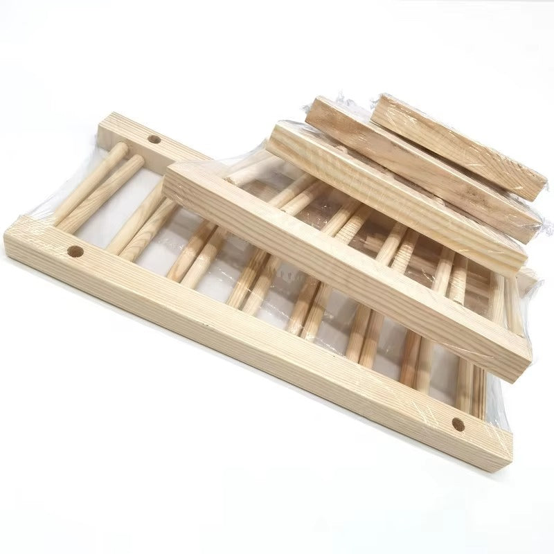 2021 Hot Selling Customize Kitchen Big Display Holder Organizer Expandable Adjustable Drainer Drying Wooden Dish Rack