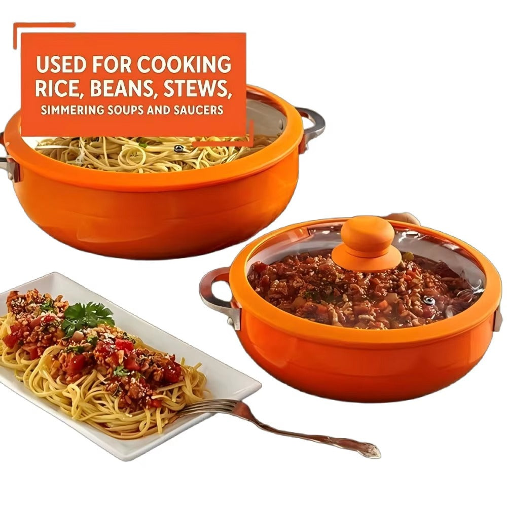 Large Capacity High Quality Aluminum Soup Pot with Stainless Steel Handle