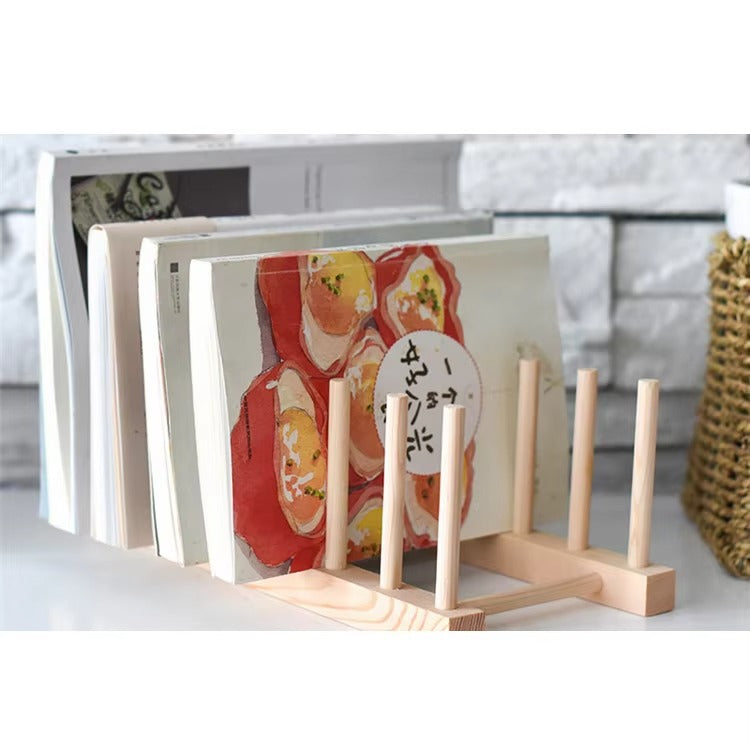 2021 Hot Selling Customize Kitchen Big Display Holder Organizer Expandable Adjustable Drainer Drying Wooden Dish Rack