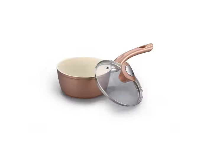 Gold Luxury Design Aluminum Induction Bottom Kitchen Hotel Cookware Set